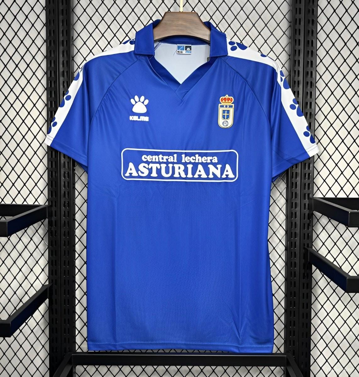 Camiseta de fútbol Real Oviedo 1990/91 LOCAL MANGA CORTA VERSION FAN